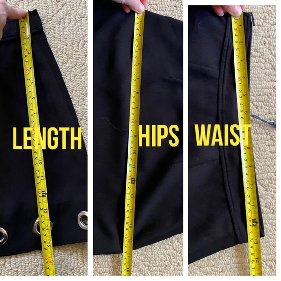 NWT Rebecca Minkoff Grommet Metal Black Mini Skirt - Picture 4 of 5